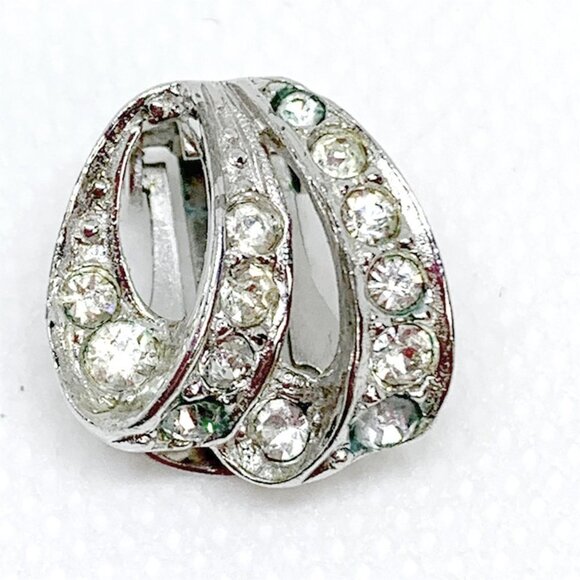 VINTAGE SIGNED 1930's DORSON'S Clip on earrings - Picture 4 of 6